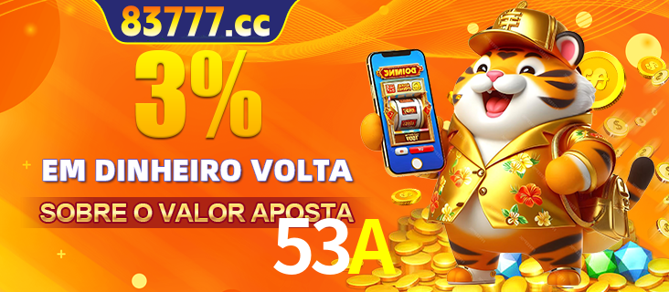 Promoção para baixar e instalar o aplicativo do cassino 53A. O banner oferece uma recompensa de R1aR1aR8, com a imagem de uma cobra sobre moedas de ouro.